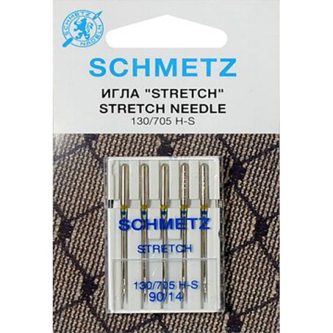 Иглы для эластичных материалов №90 Schmetz 130/705H-S 5 шт
