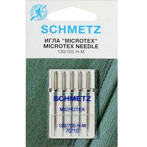 Иглы для микротекстиля №70 Schmetz 130/705H-M 5 шт