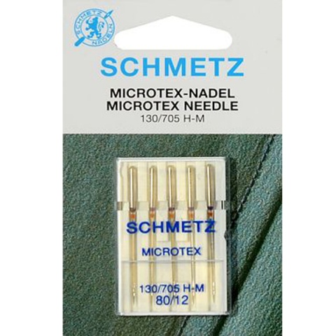Иглы для микротекстиля №80 Schmetz 130/705H-M 5 шт